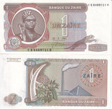 Zaire 1 Zaire 1981 P 19 b UNC