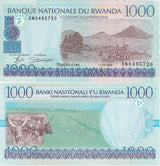 Rwanda 1000 Francs 1998 P 27 b UNC