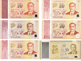 Singapore SET 6 UNC 10 & 50 dollars 2015 Commemorative P 56 57 58 56 60 P 61