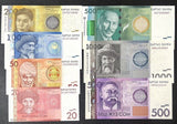 Kyrgyzstan Set 7 Pcs 20 50 100 200 500 1000 5000 Som 2016 P 24 25 26 27 - 30 UNC