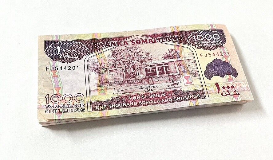 Somaliland 1000 Shillings 2014 P 20 c UNC LOT 100 PCS