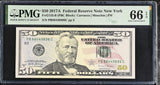 United States 50 Dollars USA 2017A P 547 New York Gem UNC PMG 66 EPQ