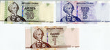 Transnistria Set 3 Pcs 1 5 10 Rubles 2007/2012 P 42b 43b 44b UNC