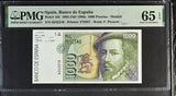 Spain 1000 Pesetas 1992 ND 1996 P 163 Gem UNC PMG 65 EPQ