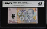 Romania 10 Lei 2025 P 119 n POLYMER Superb Gem UNC PMG 68 EPQ