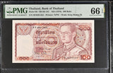 Thailand 100 Baht ND 1978 P 89 Sign 59 Gem UNC PMG 66 EPQ