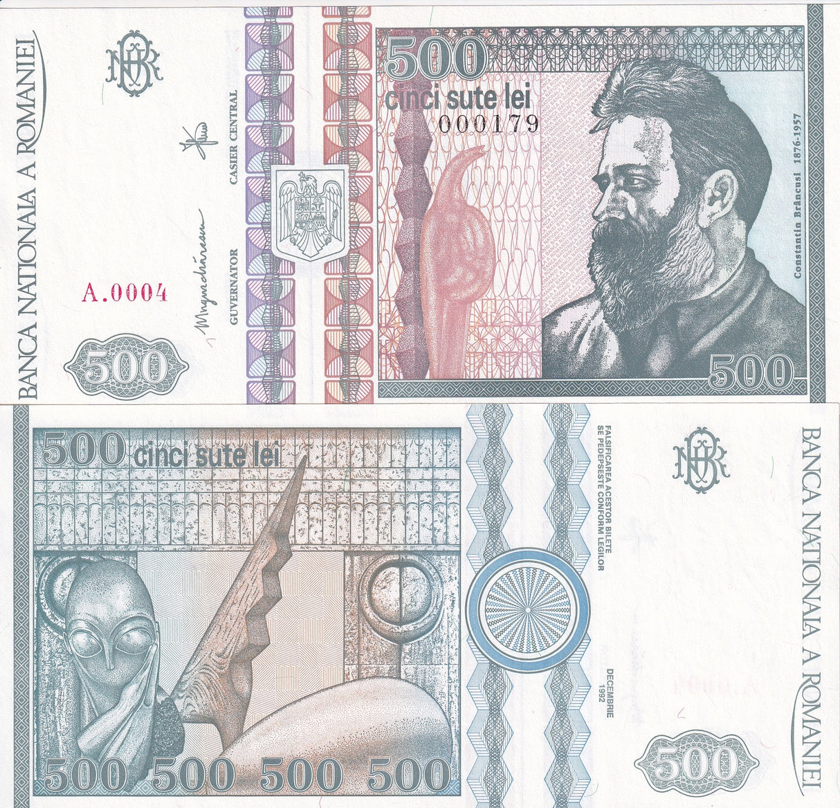 Romania 500 Lei 1992 P 101 AUnc