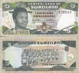 Swaziland 5 Emalangeni ND 1992 P 19 a UNC