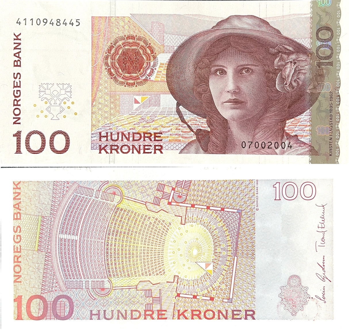 Norway 100 Kroner 2004 P 49 d UNC