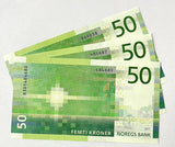 Norway 50 Kroner 2017 P 53 UNC LOT 3 PCS