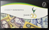 Jamaica SET 6 UNC 50 Cent 1 -20 Dollars 1970-99 P 53 68A 69 70 71 72 W/FOLDER