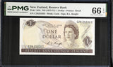 New Zealand 1 Dollar ND 1975-1977 P 163 c Gem UNC PMG 66 EPQ