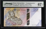 POLAND 20 Zlotych 2025 P 199 a Commemorative Superb Gem UNC PMG 67 EPQ