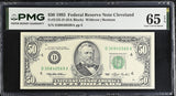 United States 50 Dollars Usa 1993 P 494 D Cleveland Gem UNC PMG 65 EPQ