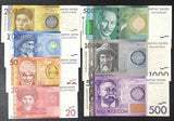 Kyrgyzstan Set 7 Pcs 20 50 100 200 500 1000 5000 Som 2016 P 24 25 26 27 - 30 UNC