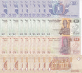 Egypt Set 4 x Lot 10 = 40 UNC 1 25 50 50 Piastres Random Date P 57 58 70 71