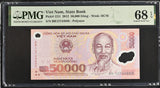 Vietnam 5000 Dong 2012 P 121 i Polymer Superb Gem UNC PMG 68 EPQ