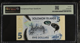Solomon Islands 5 Dollars ND 2019 P 38 a Superb Gem UNC PMG 70 EPQ Extra Star