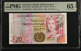 Guernsey 20 Pounds ND 2023 P 58Aa Gem UNC PMG 65 EPQ