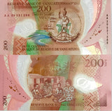 Vanuatu 200 Vatu 2020/2022 P 12 Polymer UNC