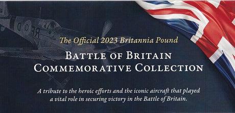 Set 3 Battle of Britain Commemorative 2023 Britannia Pound Collection W/Folder