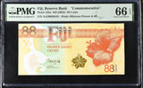 Fiji 88 Cents ND 2022 Comm. P 123 a AA Commemorative Gem UNC PMG 66 EPQ