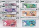 Maldives set 7; 5 -1000 Rufiyaa 2015-2022 P A26- 31 Gem UNC PMG 66 67 EPQ