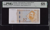 Bosnia & Herzegovina 10 Maraka 2012 P 80 a Superb Gem UNC PMG 68 EPQ