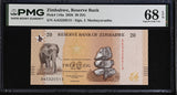 Zimbabwe 20 Zig 2026 P 116 a Superb Gem UNC PMG 68 EPQ TOP POP