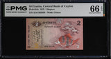 Sri Lanka 2 Rupees 1979 P 83 a Gem UNC PMG 66 EPQ , Watermark Chinze
