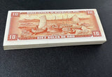 Peru 10 Soles de Oro 1975 P 106 LOT 100 UNC Little Yellow Tone
