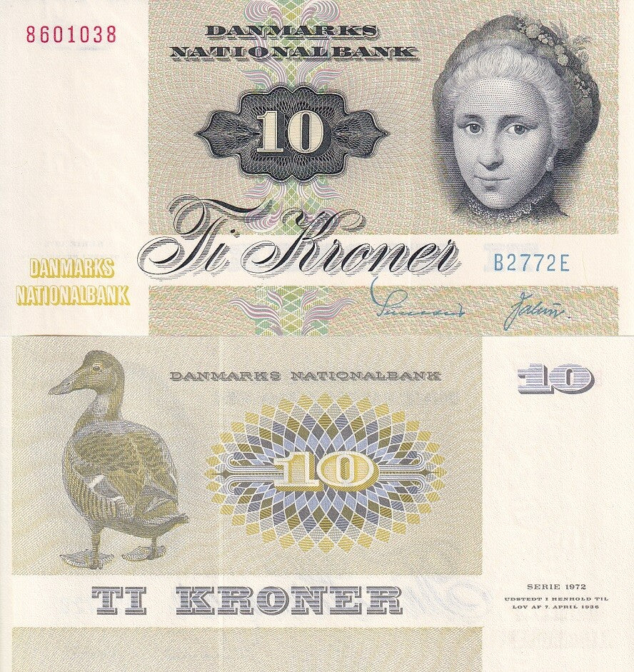 Denmark 10 Kroner 1977 P 48 g UNC