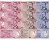 Mozambique set 3 X 5 SETS = 15 UNC 20 50 100 Met. 2024 Polymer P 155 156 157