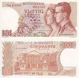 Belgium 50 Francs 1966 P 139 AUnc