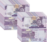 Malawi 20 Kwacha 2020 P 63 UNC LOT 20 PCS