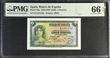 Spain 5 Pesetas 1935 ND 1936 P 85 a Gem UNC PMG 66 EPQ