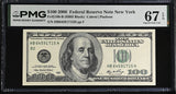 United States 100 Dollars USA 2006 P 528 B New York Superb Gem UNC PMG 67 EPQ