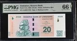 Zimbabwe 20 ZiG 2024 P 111 a Gem UNC PMG 66 EPQ