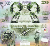 Steampunk USA 20 Dollars 2024 Fantasy Polymer