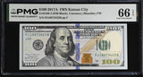 United States 100 Dollars USA 2017A P 548 J Kansas Gem UNC PMG 66 EPQ