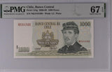 Chile 1000 Pesos 2006 P 154 g Superb GEM UNC PMG 67 EPQ