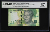 South Africa 10 Rand ND 2016 P 138 b Superb Gem UNC PMG 67 EPQ