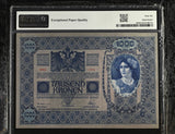 Austria 1000 Kronen 1902 ND 1919 P 59 Gem UNC PMG 66 EPQ