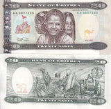 Eritrea 20 Nakfa 1997 P 4 UNC