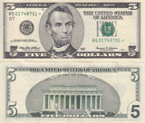 United States 5 Dollars USA 1999 P 505* Replacement Chicago IL"G" AUnc