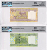 Somalia Set 2 ; 1000 2000 Shillings 2010 P 38 P 39 Choice UNC PMG 64 EPQ