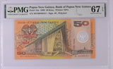 Papua New Guinea 50 Kina 1999 P 18 a Superb Gem UNC PMG 67 EPQ