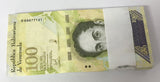 Venezuela 100000 Bolivares 2017 P 100 b UNC LOT 25 PCS 1/4 BUNDLE