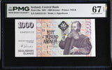 Iceland 1000 Kronur 2001 P 59 a Superb Gem UNC PMG 67 EPQ , TDLR