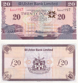Northern Ireland 20 Pounds 2014 P 342 b UNC, Ulster Bank Limited